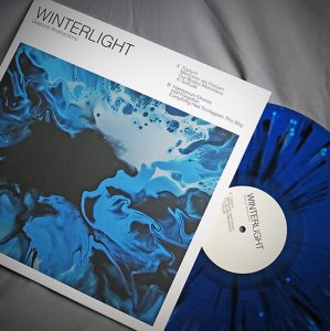 Winterlight - Gestural Abstractions - Blue with black splatter LP - Click Image to Close