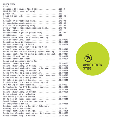 aphex twin - syro - 3 x LP